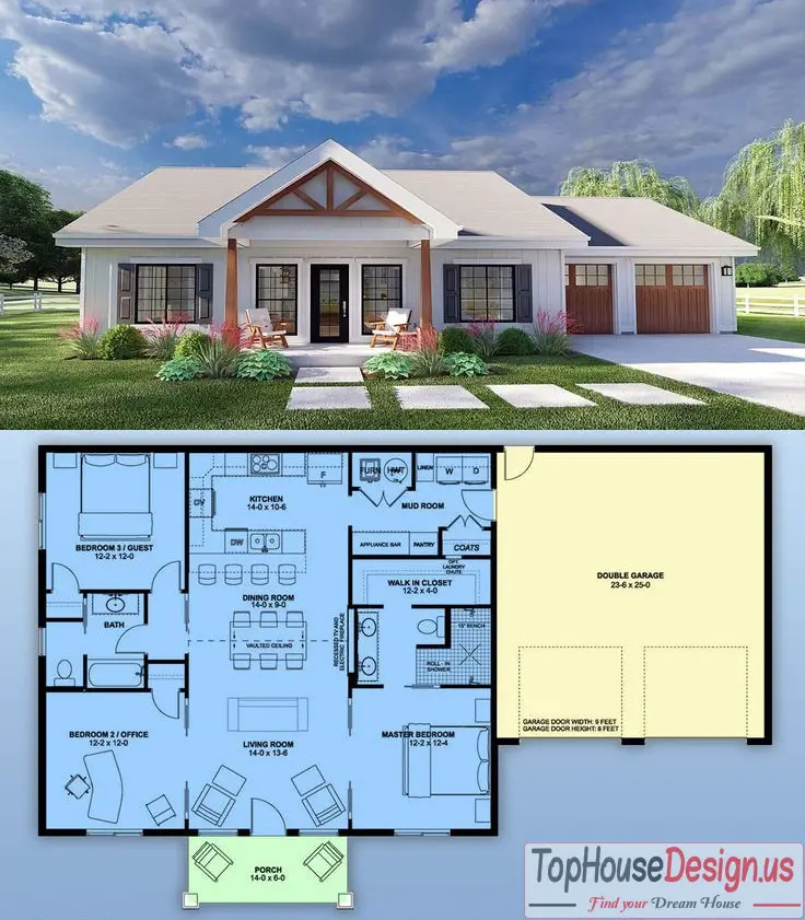 Modern House Designs 2d And 3d Floor Plans Accumulation » Simple House ...
